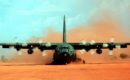 Lockheed Martin C-130J Super Hercules in the dust