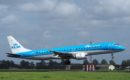 Embraer 190 KLM Cityhopper Landing at Schiphol Airport, The Netherlands
