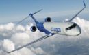 Bombardier CRJ 1000 in the clouds
