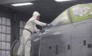 painting an A-10C Thunderbolt II at Moody Air Force Base,