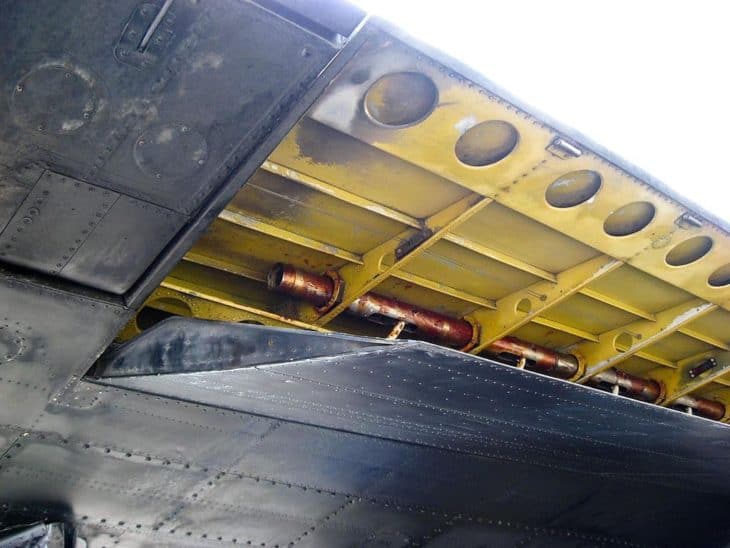 Avro Lancaster split flaps