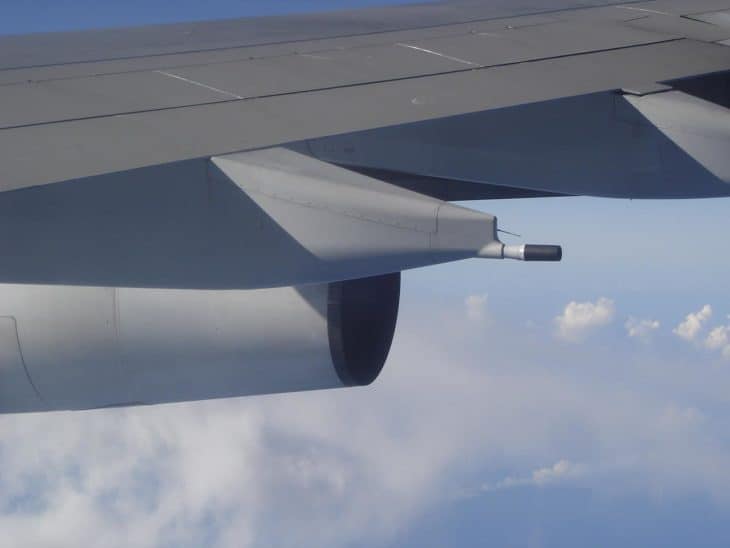 Fuel dump nozzle of an Airbus A340-300