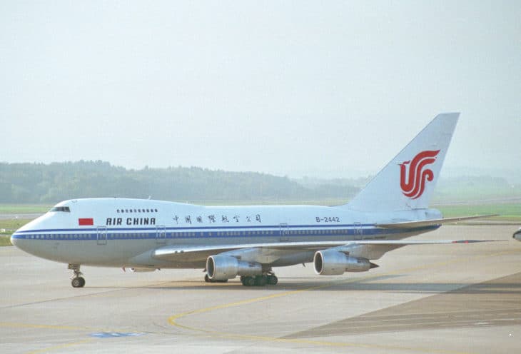 Air China Boeing 747SP J6 at ZRH in 1995