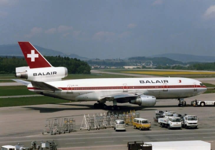 Balair McDonnell Douglas DC 10 30 at ZRH in 1984