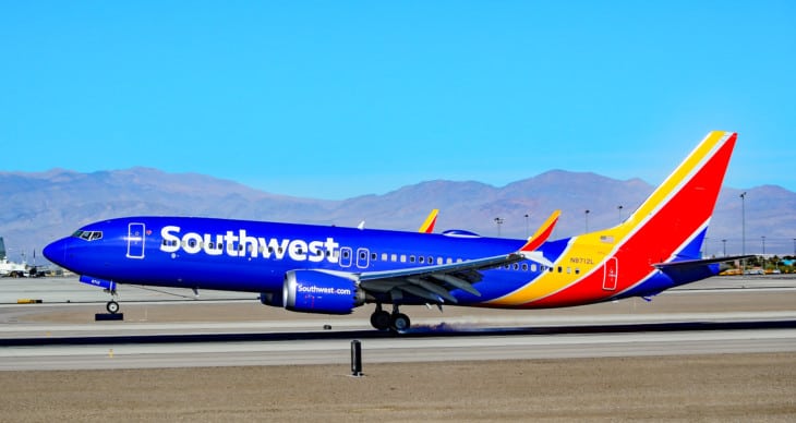 Boeing 737 MAX 8 Southwest Airlines Landing