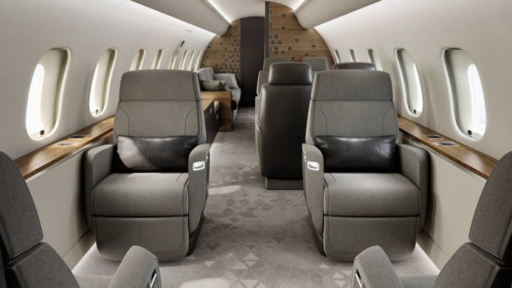 Bombardier Global 5500 interior seating