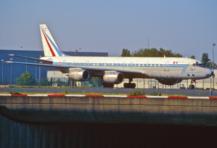 French Air Force DC 8 72F taxi