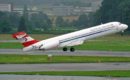 Austrian Airlines McDonnell Douglas MD 87 takeoff