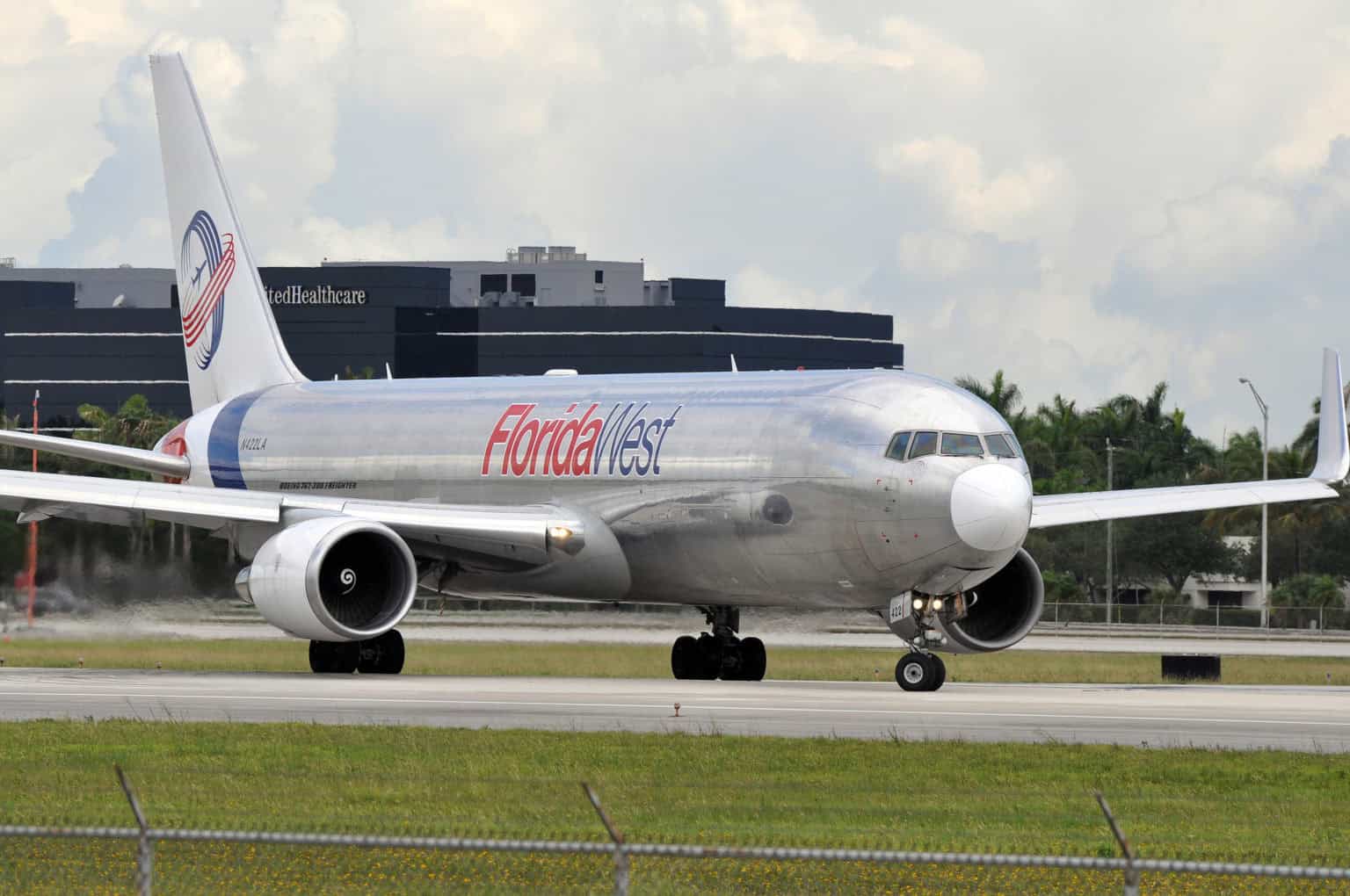 Florida West Airlines Boeing 767 300 at Miami International Airport