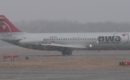 NWA DC 9 30 in the snow