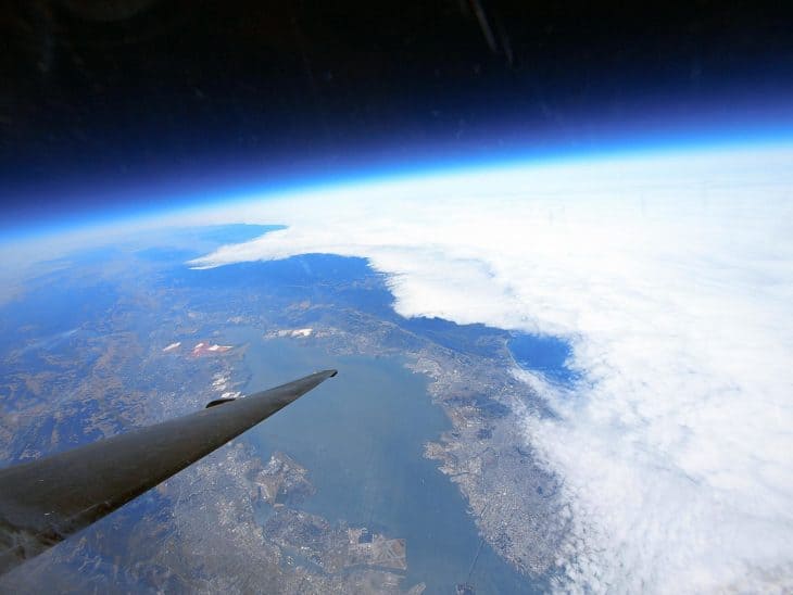 Planet Earth taken from a Lockheed U-2 high altitude spy plane