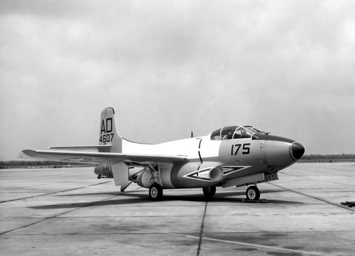 A U.S. Navy Douglas F3D 2T2 Skyknight from Fighter Squadron VF 101
