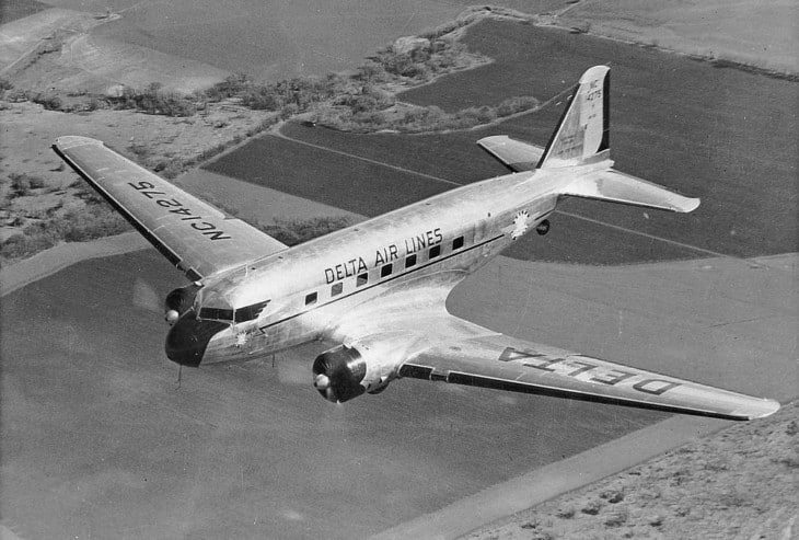 Douglas DC 2 120 of Delta Airlines