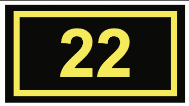 Location Sign Runway 22