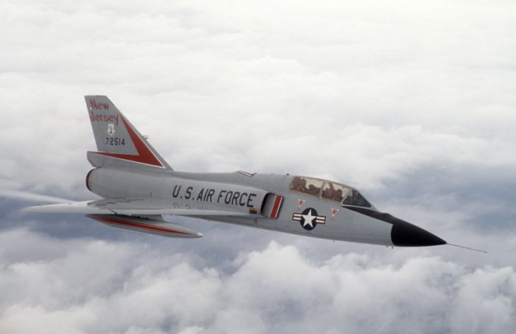 U.S. Air Force Convair F 106B 31 CO Delta Dart aircraft from the 119th Fighter Interceptor Squadron.