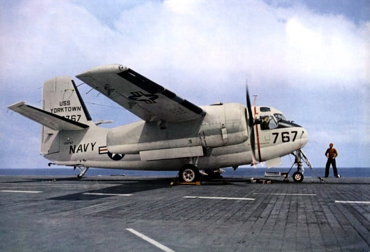 Grumman C 1A Trader aboard USS Yorktown