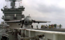 A 6E Intruder preps for launch aboard USS Enterprise