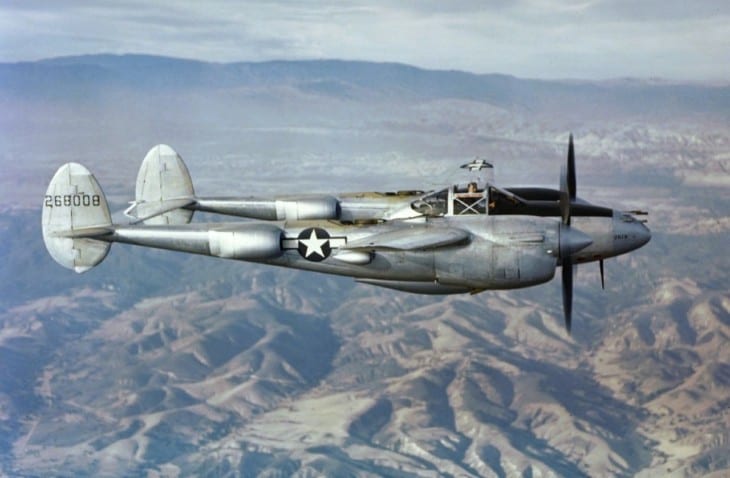 A USAAF Lockheed P 38L over California