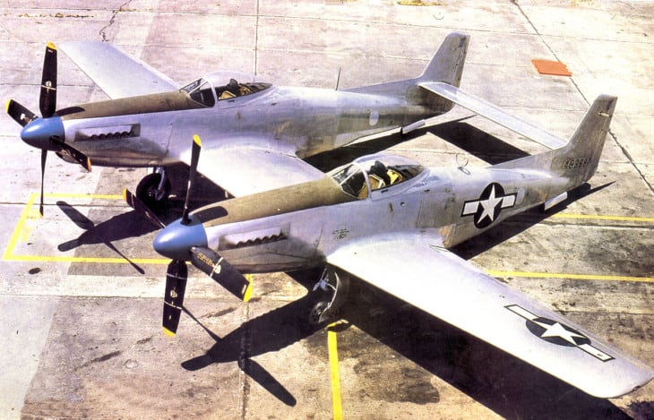 North American XP 82 Twin Mustang 2nd prototype