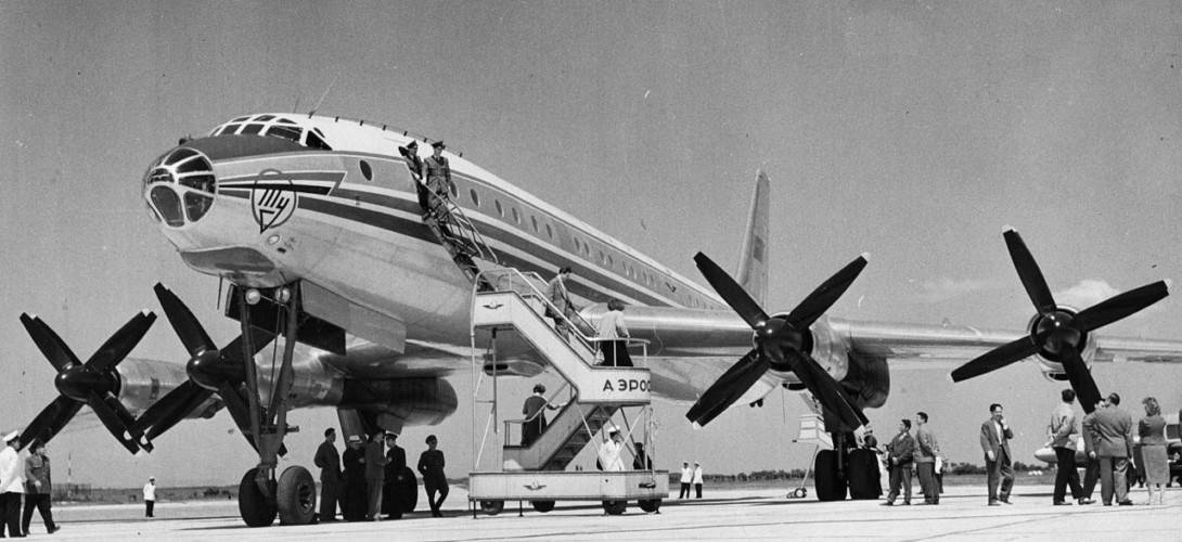 Tu 114 long range passenger aircraft. 1959