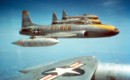 U.S. Air Force Lockheed F 80C Shooting Star fighter bombers from the 8th Fighter Bomber Squadron.