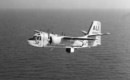 U.S. Navy Grumman S 2E Tracker of Anti Submarine Squadron 27 VS 27 Pelicans in flight.