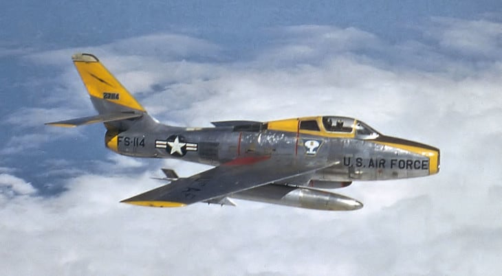 92nd Tactical Fighter Squadron Republic F 84F 45 RE Thunderstreak