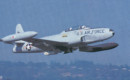A Lockheed T 33 Shooting Star from the 142nd Fighter Interceptor Group Oregon Air National Guard in October 1980.