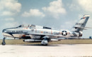 A Republic F 84F 55 RE Thunderstreak of the Ohio Air National Guard.