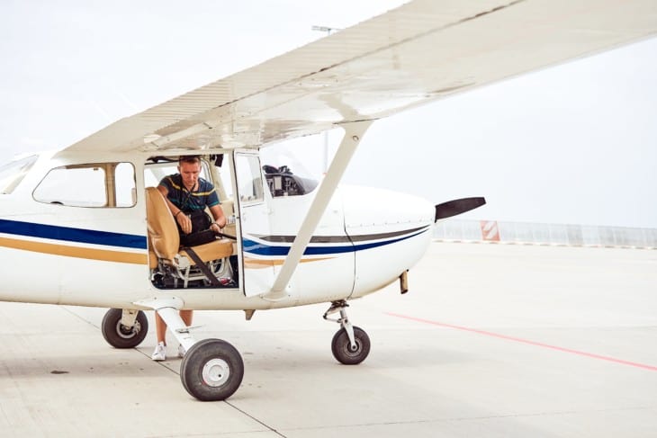Cessna pilot and flight bag