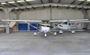 Cessna 172 in the foreground and Cessna 152 in the background