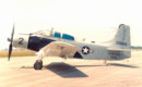 Douglas A 1E Skyraider at the National Museum of the United States Air Force.
