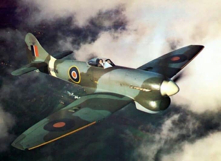 Hawker Tempest V in flight Nov 1944