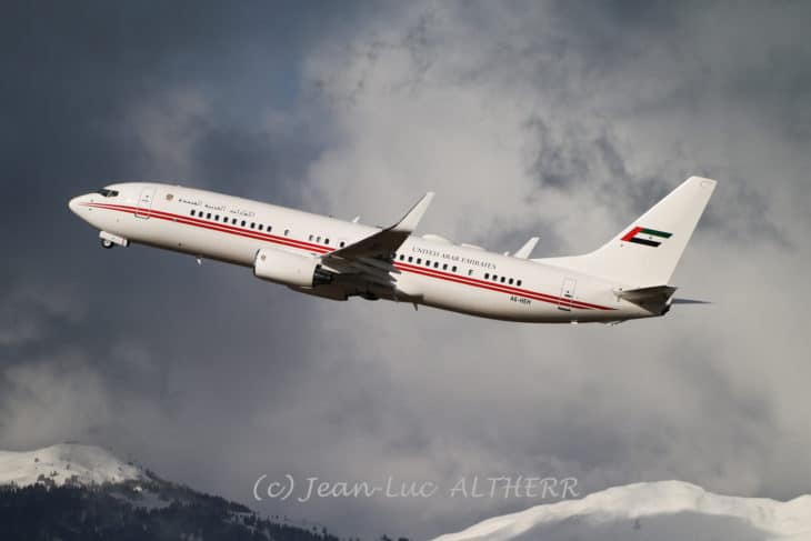 Dubai Air Wings Boeing 737 8AJ BBJ2 A6 HEH