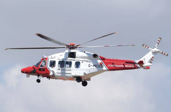 AgustaWestland AW189 helicopter UK Coast Guard
