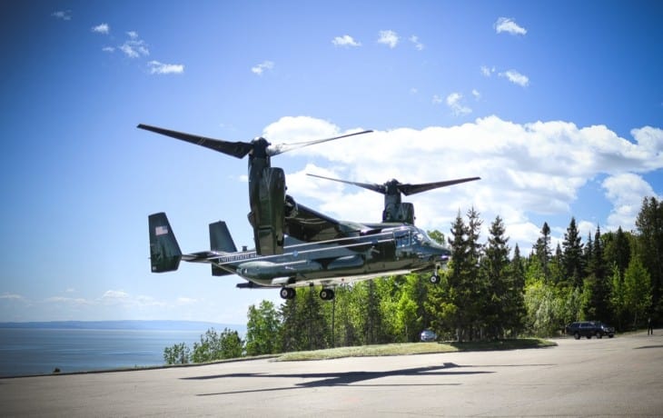 HMX 1 Bell Boeing MV 22 Ospreys