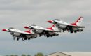 Three Thunderbirds at RIAT 2017