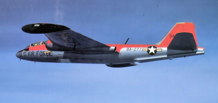 USAF Martin B 57E target towing aircraft ADC