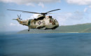 A U.S. Navy Sikorsky SH 3A Sea King helicopter of fleet composite squadron VC 1.