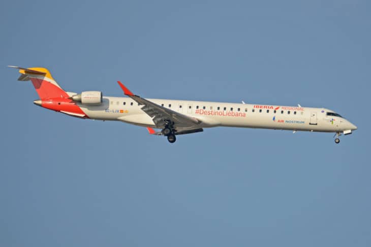 Bombardier CRJ 1000 ‘EC LJX Iberia Regional.
