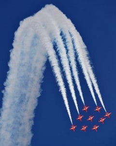 Over The Top RAF Red Arrows