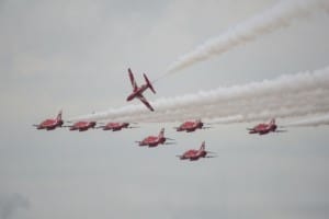 The Red Arrows at Armed Forces Day National Event Held in Cleethorpes in 2016 4