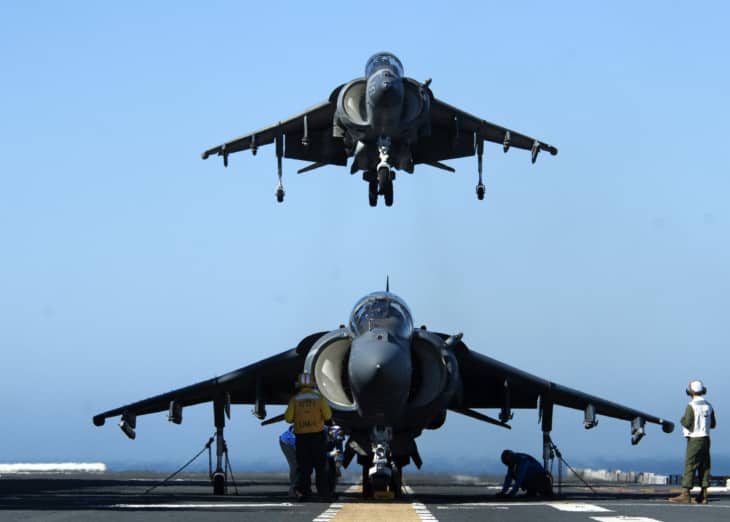 AV 8B Harriers assigned to Marine Attack Squadron 311.