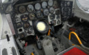 Cockpit of F 86D Sabre.