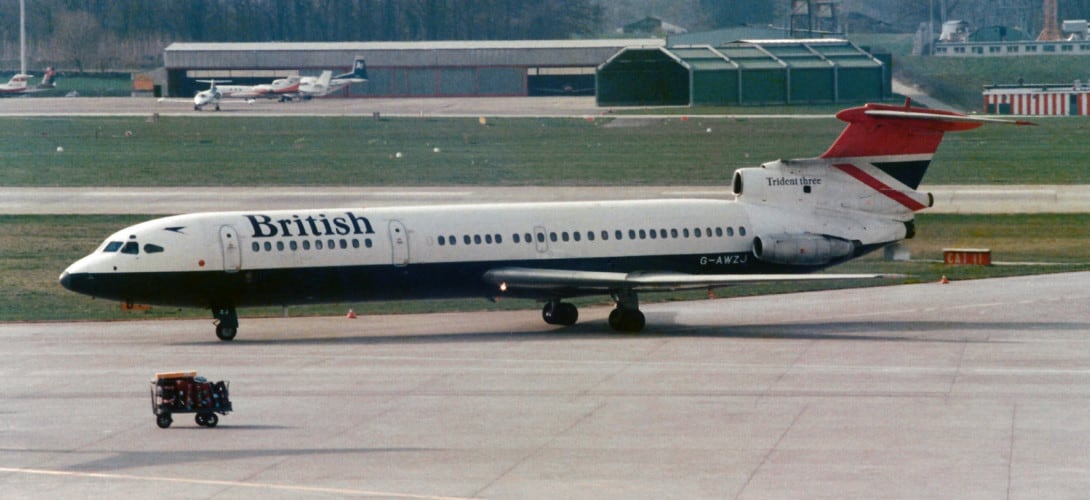 British Airways Hawker Siddeley HS 121 Trident 3B G AWZJ