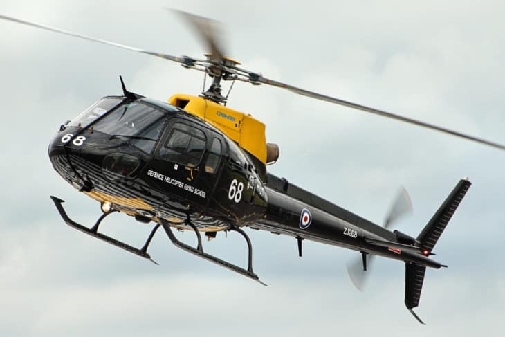 United Kingdom Defence Helicopter Flying School Aerospatiale Squirrel HT.1
