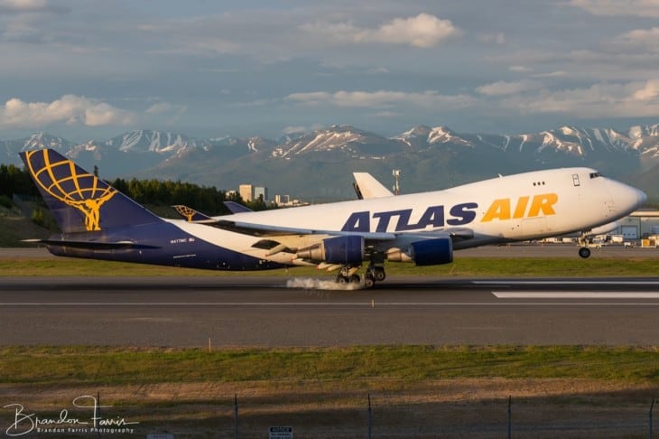 Atlas Air Boeing 747 47UF at Ted Stevens Anchorage International Airport