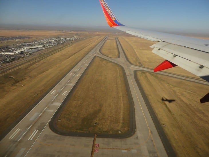 Landing at Denver International Airport