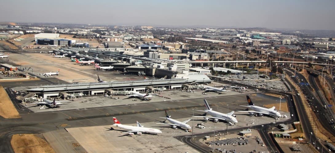 O.R. Tambo International Airport in Ekurhuleni Aerotropolis Johannesburg South Africa