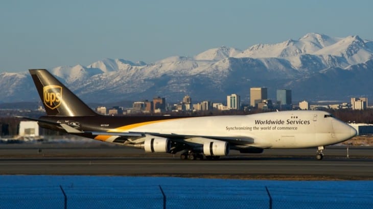 UPS Boeing 747 400F at Ted Stevens Anchorage International Airport